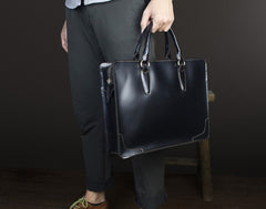 Handmade Leather Mens Cool Messenger Bag Briefcase Chest Bag Bike Bag Cycling Bag for men