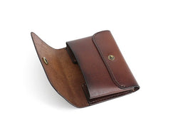 Leather Mens Front Pocket Wallet Small Wallets Card Wallet Change Wallet for Men - iwalletsmen