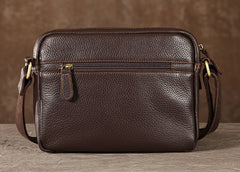 Handmade Leather Mens Cool Shoulder Bag Messenger Bag Chest Bag Bike Bag Cycling Bag for men