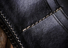 Handmade Leather Prajna Ghost Mens Chain Biker Wallet Cool Leather Wallet With Chain Wallets for Men