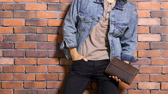 Cool Leather Mens Large Long Zipper Clutch Wallet Long Wallet for Men - iwalletsmen