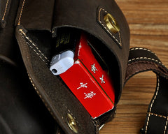 Cool Leather Mens Backpack Vintage Travel Backpack School Backpack for men - iwalletsmen