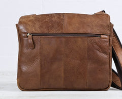 Vintage Brown Cool Leather Mens Messenger Bag Shoulder Bags for Men - iwalletsmen