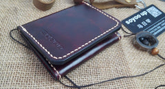 Leather Mens Front Pocket Bifold Small Wallets Card Wallet for Men - iwalletsmen