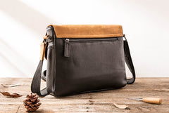 Handmade Cool Leather Mens Small Messengers Bag Shoulder Bags for Men - iwalletsmen
