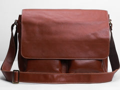 Handmade Leather Mens Cool Shoulder Bag Messenger Bag Chest Bag Bike Bag Cycling Bag for men