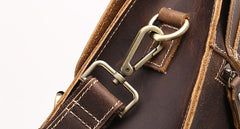 Cool Leather Mens Briefcase Messenger Bag Shoulder Bag Satchel Backpack for men - iwalletsmen