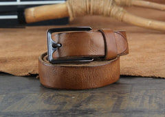 Genuine Leather Punk Rock Biker Trucker Mens Belt Men Black Coffee Belt for Men