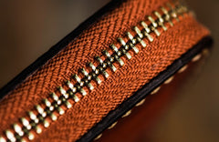 Handmade Leather Tibetan Mens billfold Wallet Cool Chain Wallet Biker Wallet for Men