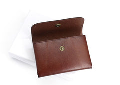 Leather Mens Front Pocket Wallet Small Wallet Card Wallet Change Wallets for Men - iwalletsmen