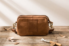 Cool Leather Mens Small Messenger Bags Shoulder Bags for Men - iwalletsmen