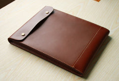 Handmade Mens Leather iPad Case Leather File Case Holder - iwalletsmen