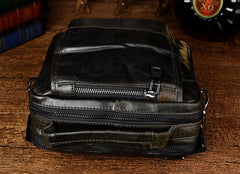 Small Leather Mens SIDE BAGs COURIER BAG Messenger Bag Shoulder Bag for Men - iwalletsmen