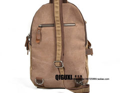 Cool Waxed Canvas Mens Sling Bag Chest Bag One Shoulder Packs for men - iwalletsmen