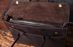 Genuine Leather Mens Cool Messenger Bag Briefcase Work Bag Business Bag for men