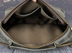 Vintage Leather Mens Briefcases Laptop Bags Business Bag Work Bag for Men - iwalletsmen