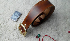 Handmade Leather Mens Belt Men Distress Leather Belt for Men - iwalletsmen