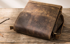Small Leather Vintage Mens Cool Messenger Bags Shoulder Bags  for Men - iwalletsmen