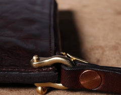 Handmade Genuine Leather Mens Cool Biker Chain Wallet Long Leather Wallet Slim Clutch Wristlet Wallet for Men