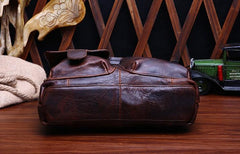 Leather Mens Vintage Briefcase Business Briefcase Work Briefcase For Men - iwalletsmen