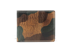 Cool Leather Mens Camouflage Small Wallet Front Pocket Wallet Slim Wallet for Men - iwalletsmen