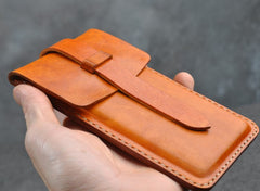 Handmade Leather Belt Pouch Mens Waist Bag Phone holsters for Men - iwalletsmen