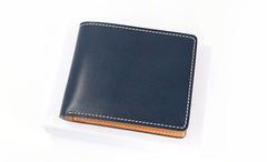 Leather Mens Small Wallet Slim Wallet Front Pocket Wallet Card Wallet for Men - iwalletsmen