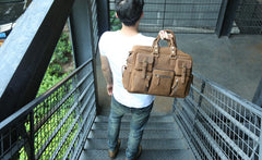Cool Leather Mens Large Travel Bag Handbags Shoulder Bags for men - iwalletsmen