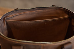 Genuine Leather Mens Cool Messenger Bag Handbag Briefcase Work Bag Business Bag for men
