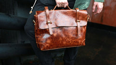 Cool Leather Mens Briefcase Messenger Bags Handbag Shoulder Bag for men - iwalletsmen