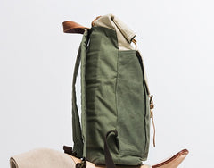 Cool Canvas Gray Travel Bag Mens Backpack Canvas Canvas School Bag for Men - iwalletsmen