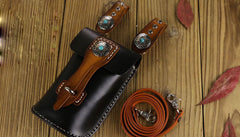 Leather Belt Pouch Mens Small Cases Waist Bag Hip Pack Belt Bag Fanny Pack Bumbag for Men - iwalletsmen