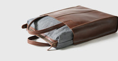 Handmade Leather Mens Tote Bag Cool Messenger Bag Tote Bag Handbag Shoulder Bag for men
