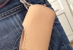 Handmade Leather Mens Cool Key Wallet Car Key Holder KeyChain Wallet for Men