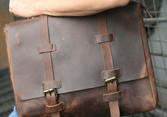 Vintage Leather Mens Briefcase Messenger Bag Handbag Shoulder Bag for men - iwalletsmen