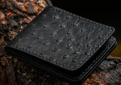 Handmade Leather License Wallet Tooled Mens billfold Wallet Cool Leather Wallet Slim Wallet for Men