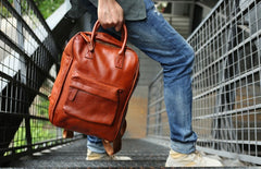 Cool Leather Mens Backpacks Travel Backpack Laptop Backpacks for men - iwalletsmen