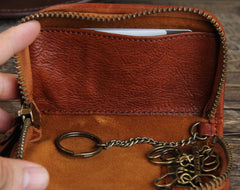 Handamde Genuine Leather Mens Cool Key Wallet Car Key Holder Car Key Case for Men