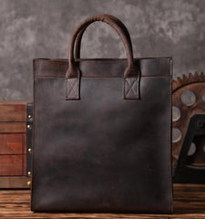 Genuine Leather Mens Cool Messenger Bag Handbag Briefcase Work Bag Business Bag for men