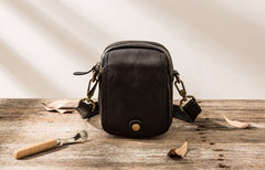 Leather Belt Pouch Phone Cases Mens Waist Bag Shoulder Bag for Men - iwalletsmen