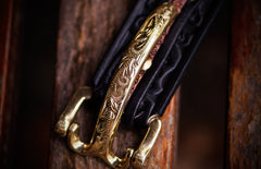 Handmade Genuine Leather Tooled Mens Belt Custom Cool Leather Men Black Belt for Men