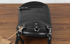 Handmade Genuine Leather Mens Cool Chest Bag Sling Bag Crossbody Bag Travel Bag Hiking Bag for men