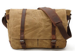 Waxed Canvas Mens Camera Shoulder Bag Canvas Messenger Bag Canvas Camera Side Bag for Men - iwalletsmen