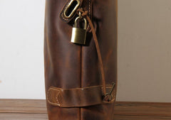 Handmade Leather Mens Cool Business Bag Briefcase Work Bag Laptop Bag for men