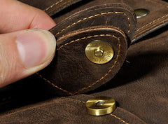 Small Leather Mens SIDE BAGs COURIER BAGs Messenger Bag Shoulder Bag for Men - iwalletsmen