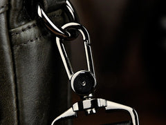 Small Leather Mens SIDE BAGs COURIER BAG Messenger Bag Shoulder Bag for Men - iwalletsmen