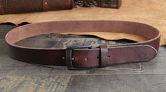 Genuine Leather Punk Rock Biker Trucker Mens Belt Men Black Coffee Belt for Men
