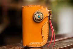 Handmade Leather Biker Mens Cool Car Key Wallet Coin Wallet Pouch Car KeyChain for Men