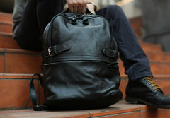 Mens Leather Backpack Cool Travel Backpacks Laptop Backpack for men - iwalletsmen