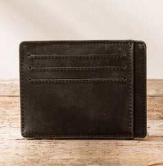 Leather Mens Slim Cards Holder Front Pocket Wallets Card Wallet for Men - iwalletsmen